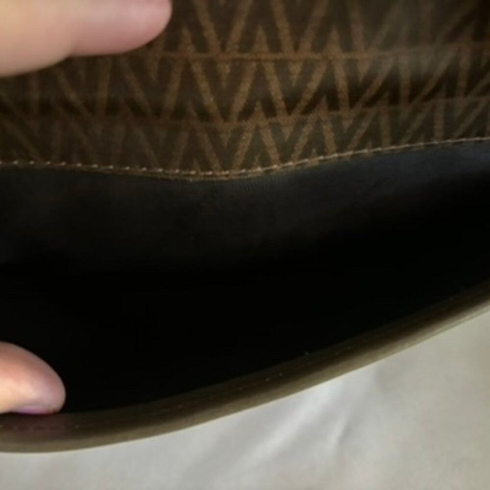 Mario Valentino‎ Clutch Bag Brown PVC - Picture 3 of 16